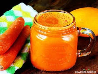 FRESH ORANGE &CARROT JUICE WITH  GINGER 